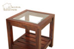 WOODIN MIRROR TOP SIDE TABLE - Image 4