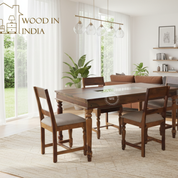 Woodin Heritage 6 Seater Dining Set (Honey Finish)