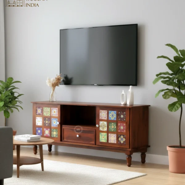 Benny Tv Unit (Honey Finish)