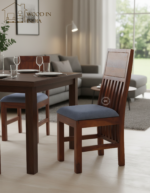 Adorina 4 Seater Dining Set (Honey Finish) - Image 2
