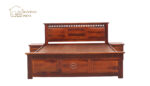 Adora Bed without Storage (King Size, Honey Finish) - Image 2