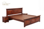 Adora Bed without Storage (King Size, Honey Finish) - Image 4