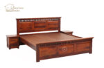 Adora Bed without Storage (King Size, Honey Finish) - Image 5