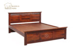 Adora Bed without Storage (King Size, Honey Finish) - Image 7