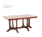 Cloin 6 Seater Dining Table Set (Honey Finish) - Image 4