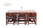 Cloin 6 Seater Dining Table Set (Honey Finish) - Image 6