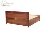 Brijton Bed With Box Storage (King Size, Honey Finish) - Image 6