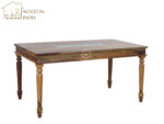 Woodin Heritage 6 Seater Dining Set (Honey Finish) - Image 4