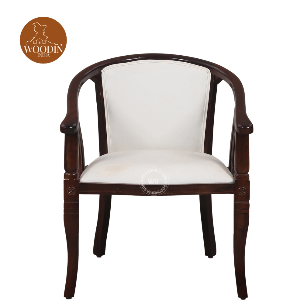 1 Abha Arm Chair (Walnut Finish)