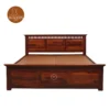 1 Adora Bed With Box Storage (King Size, Honey Finish)