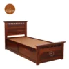 1 Adora Single Bed With Drawer Storage (Honey Finish)