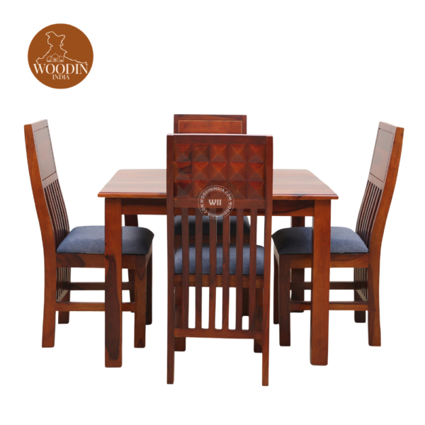 2 Adorina 4 Seater Dining Set (Honey Finish)