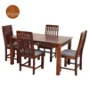 2 Alvin 6 Seater Dining Set (Honey Finish)