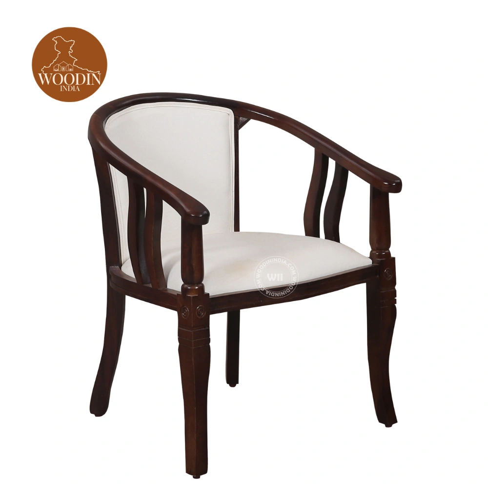 2 Abha Arm Chair (Walnut Finish)