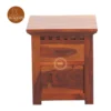 2 Adora Bedside Table (Honey Finish)