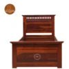 2 Adora Single Bed With Drawer Storage (Honey Finish)