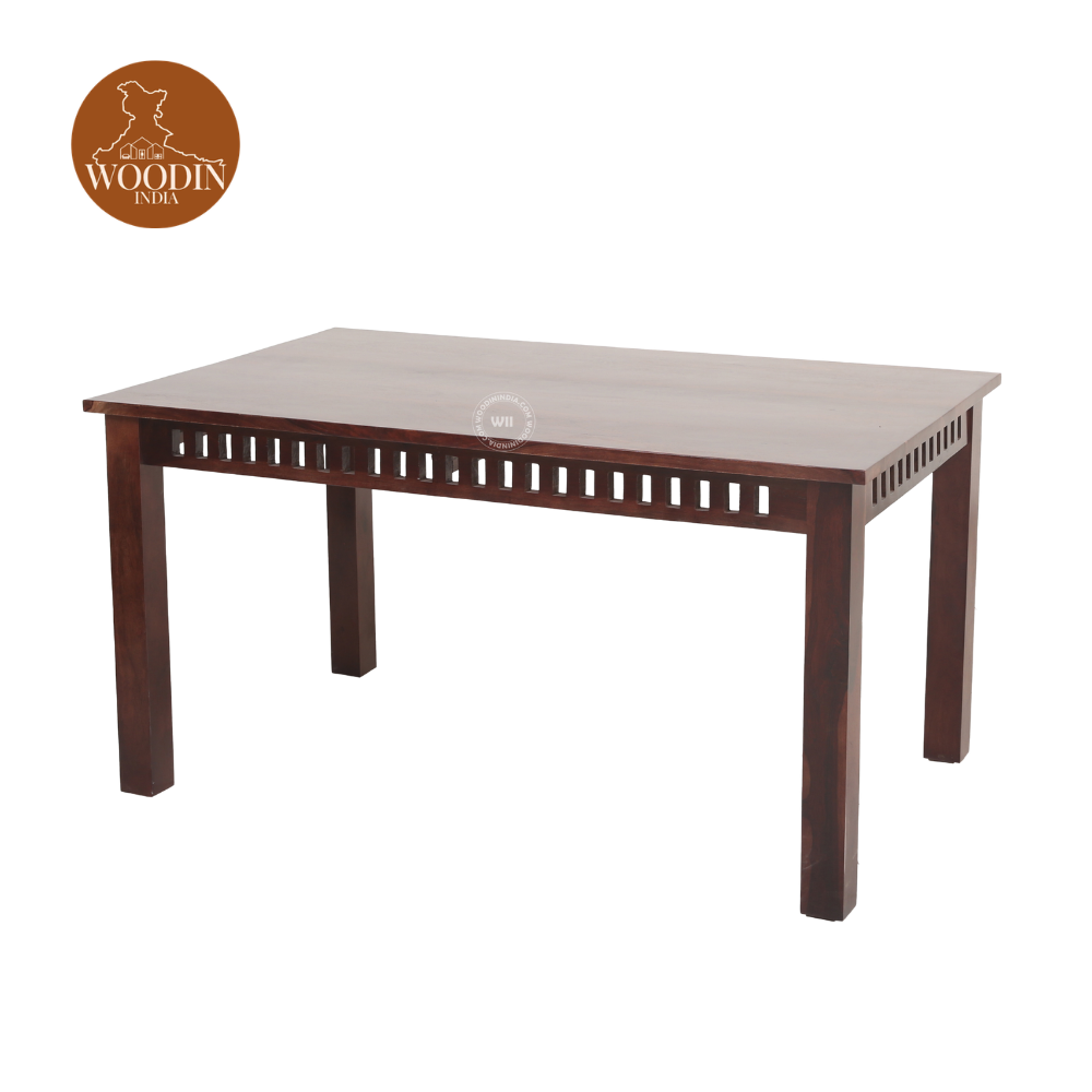 2 Adora 6 Seater Dining Table Set (Honey Finish)