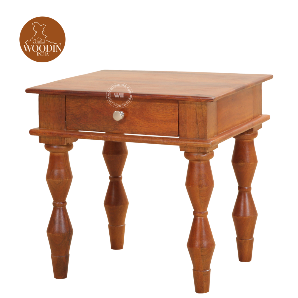 3 Alina Bedside Table (Honey Finish)