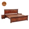 3 Adora Bed without Storage (King Size, Honey Finish)