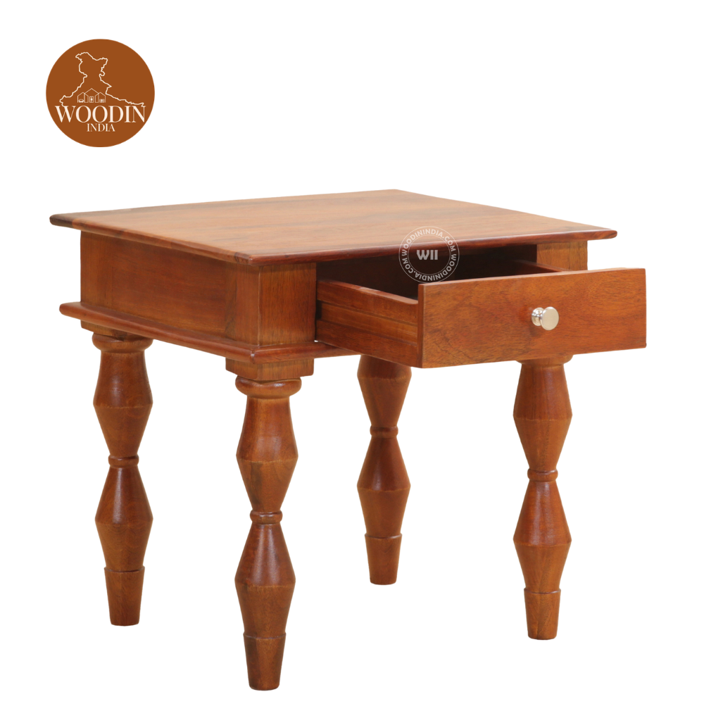 4 Alina Bedside Table (Honey Finish)