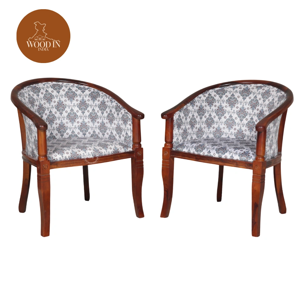 4 Abha Arm Chair (Honey Finish)