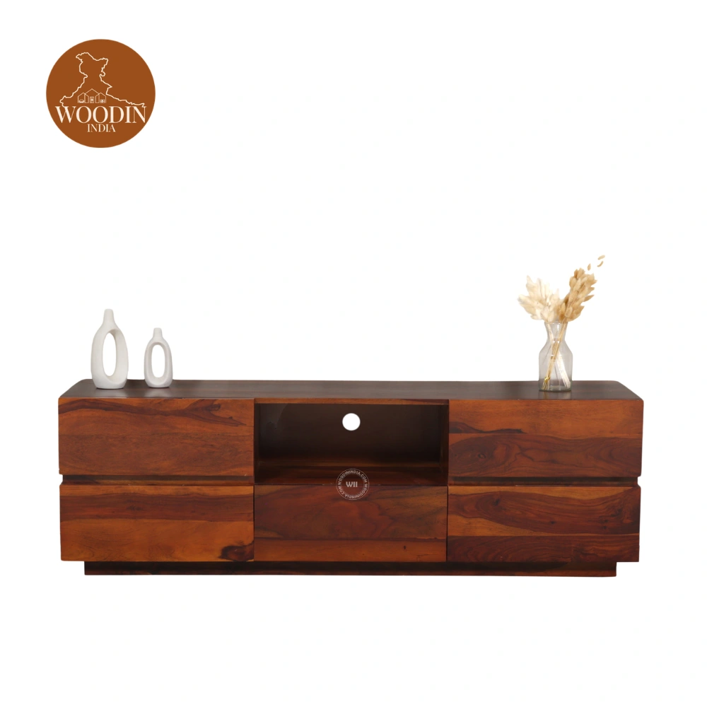 Flora Tv Unit (Honey Finish)