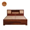 1 Florida Bed without Storage (King Size, Honey Finish)