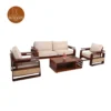 2 Dharohar 3+1+1 Wooden Sofa Set (Honey Finish)
