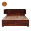 2 Florida Bed With Box Storage (King Size, Honey Finish)