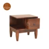 2 Helix Bed Side Table (Honey Finish)
