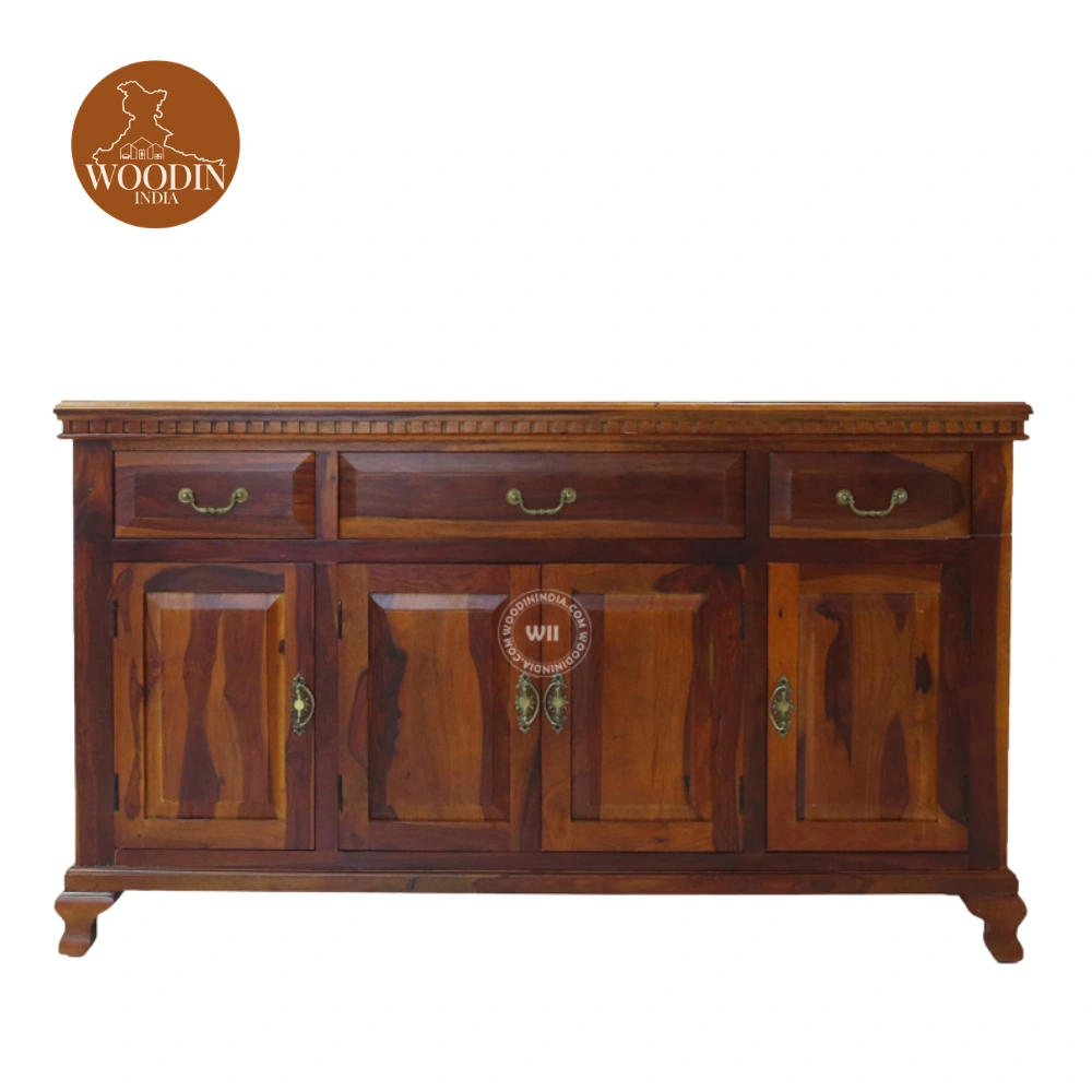 3 Coli Cabinets and Sideboard (Honey Finish)