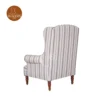 3 Danon Lounge Chair (Off White Stripe fabric)