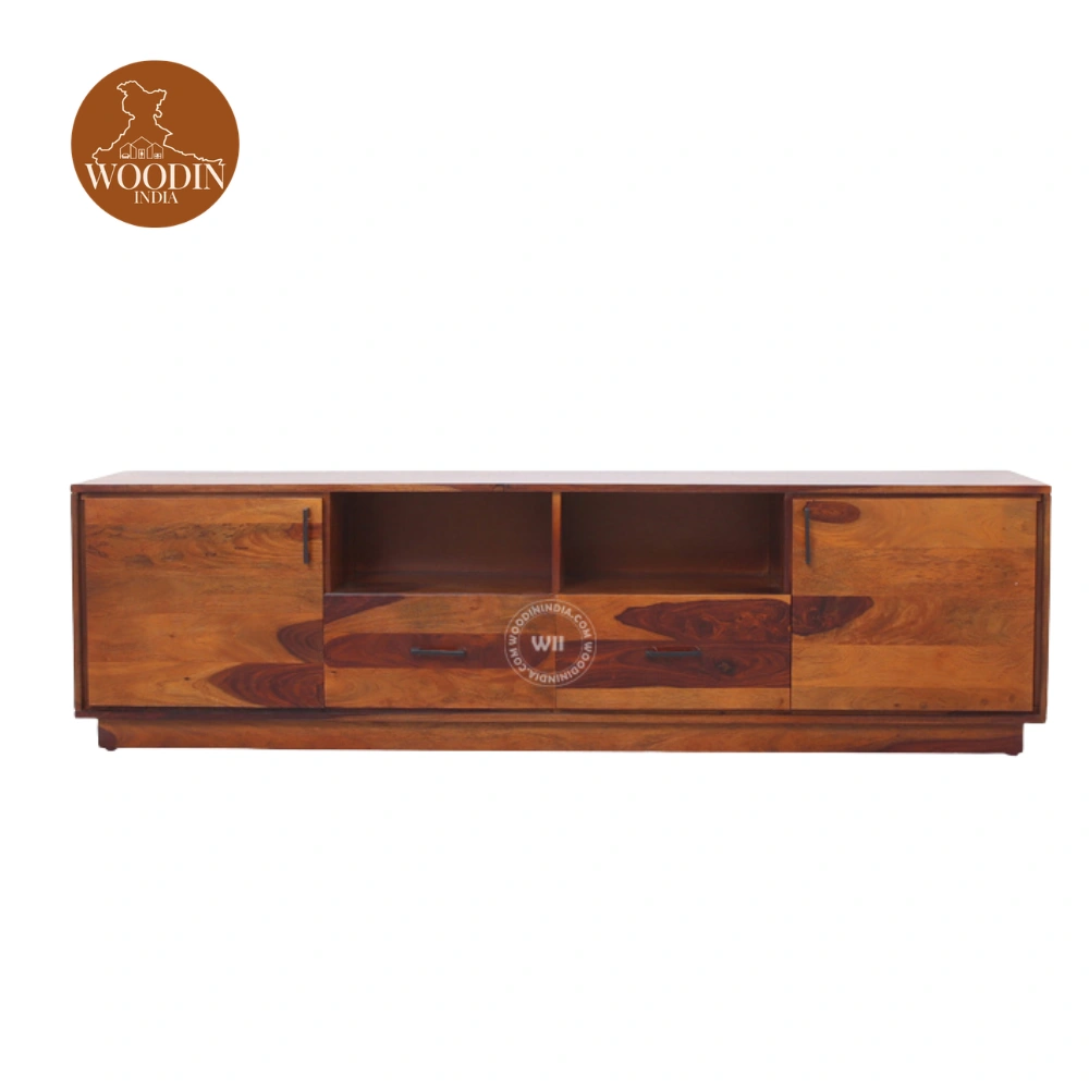 3 Dorian Tv Unit (Honey Finish)
