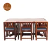 4 Cloin 6 Seater Dining Table Set (Honey Finish)