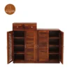 4 Aurtin Shoe Rack (Honey Finish)