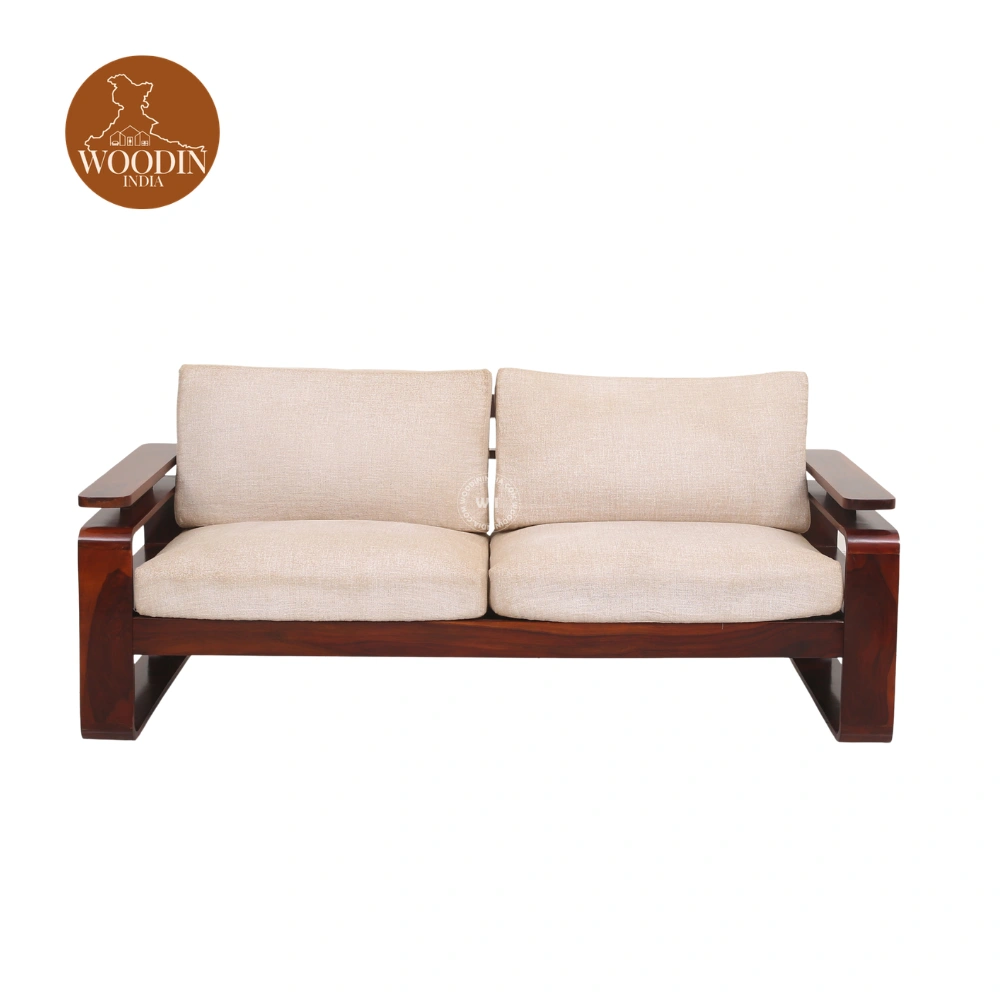 4 Dharohar 3+1+1 Wooden Sofa Set (Honey Finish)