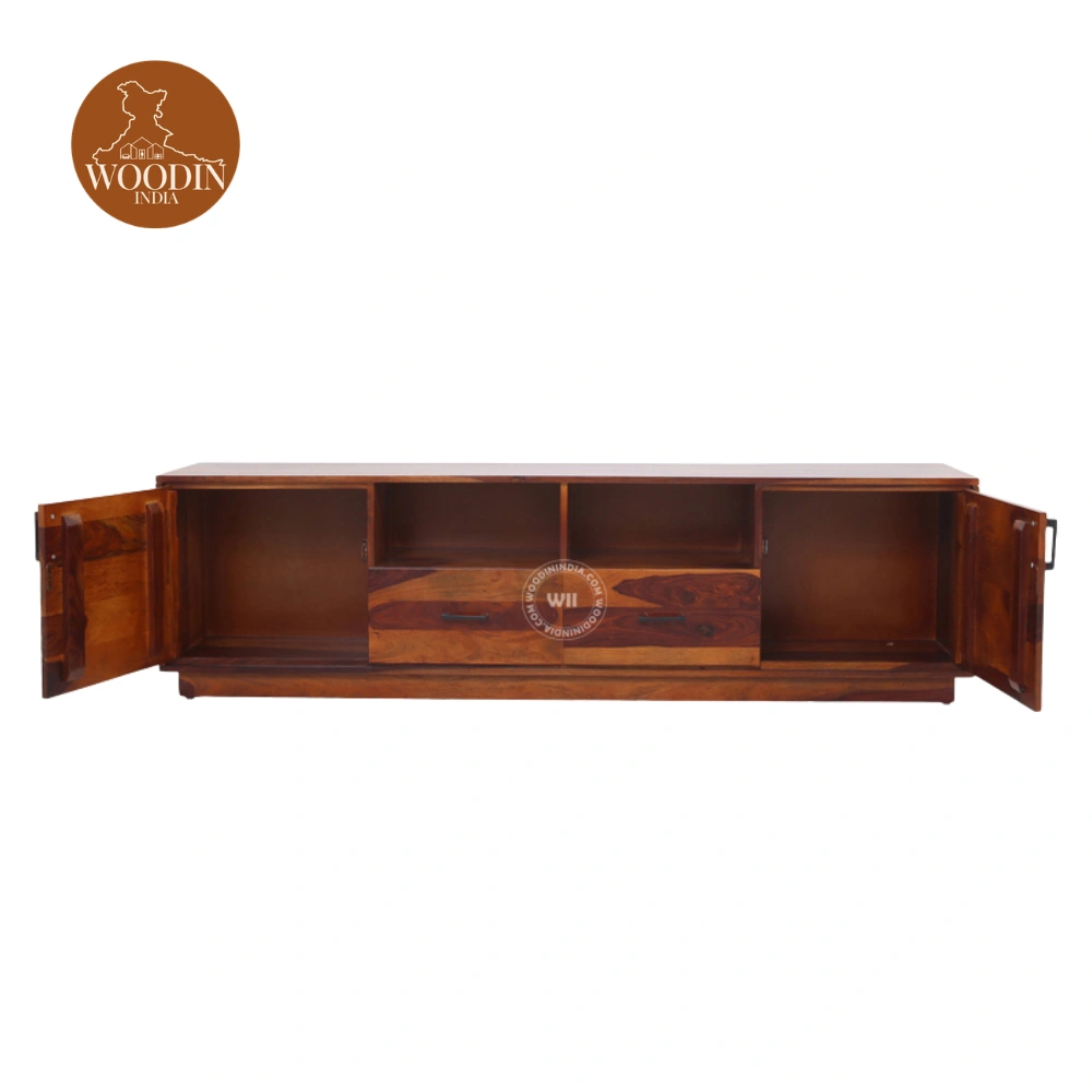 4 Dorian Tv Unit (Honey Finish)