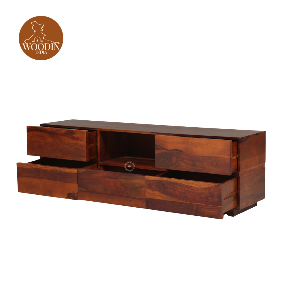 Flora Tv Unit (Honey Finish)