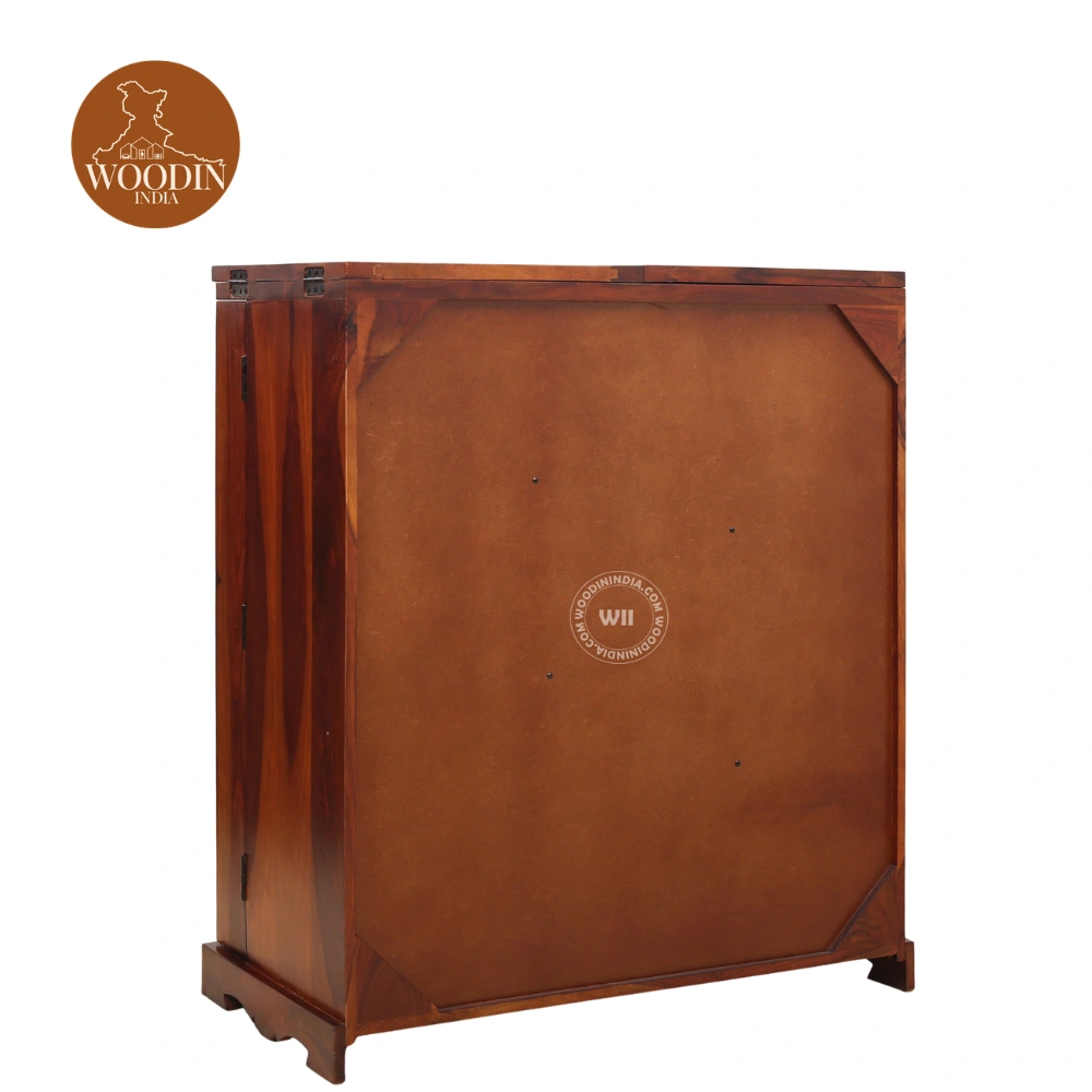4 Brixt Bar Cabinet (Honey Finish)