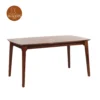 5 Filo 6 Seater Dining Set With Bench (Honey Finish)