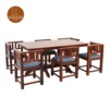5 Cloin 6 Seater Dining Table Set (Honey Finish)
