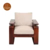 6 Dharohar 3+1+1 Wooden Sofa Set (Honey Finish)
