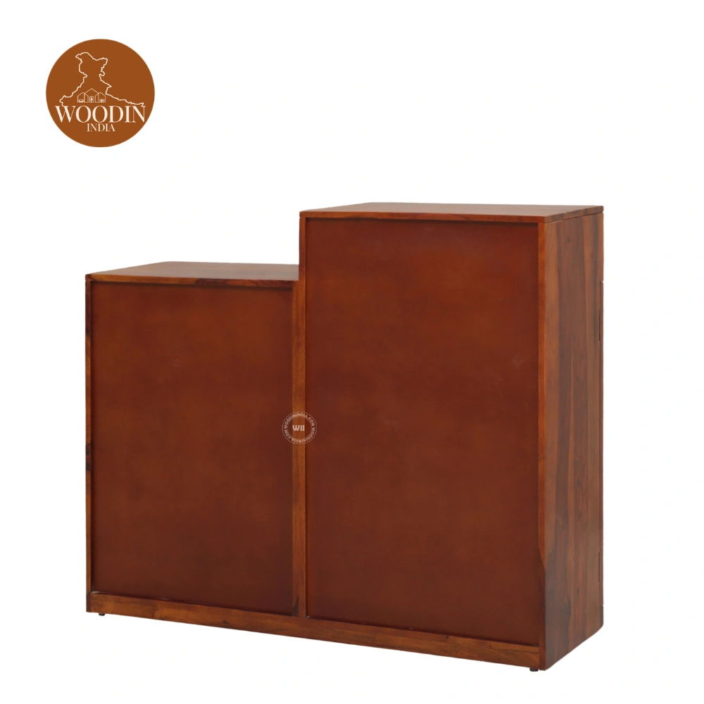 6 Aurtin Shoe Rack (Honey Finish)