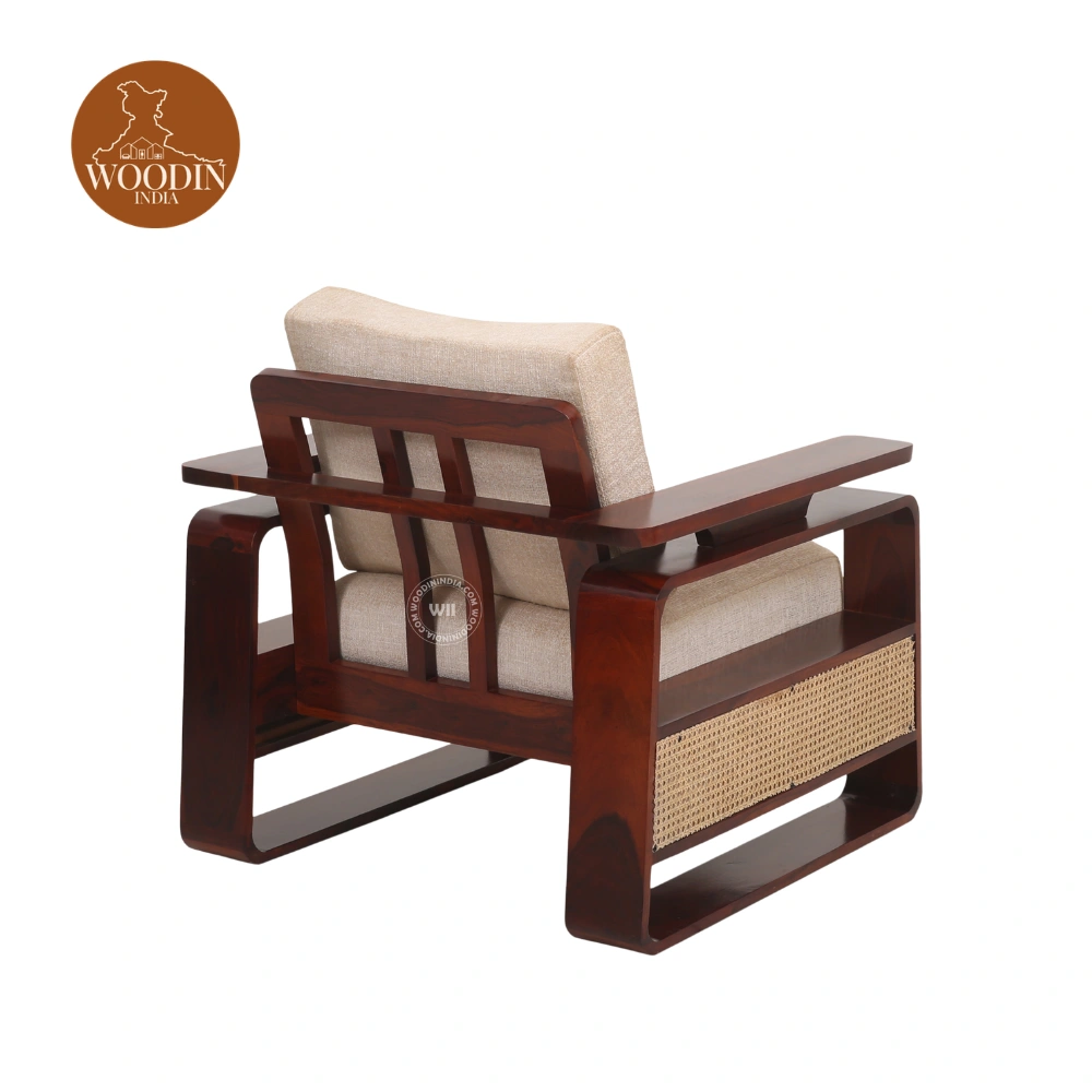 8 Dharohar 3+1+1 Wooden Sofa Set (Honey Finish)