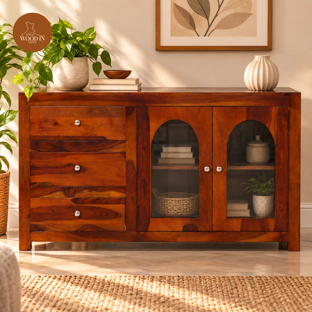 Blisto Kitchen Cabinet (Honey Finish)