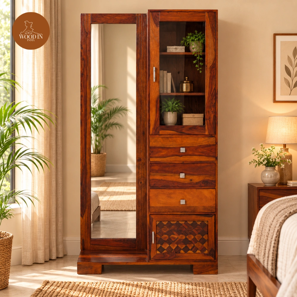 Cinaya Dressing Table (Honey Finish) Cinaya Dressing Table (Honey Finish)