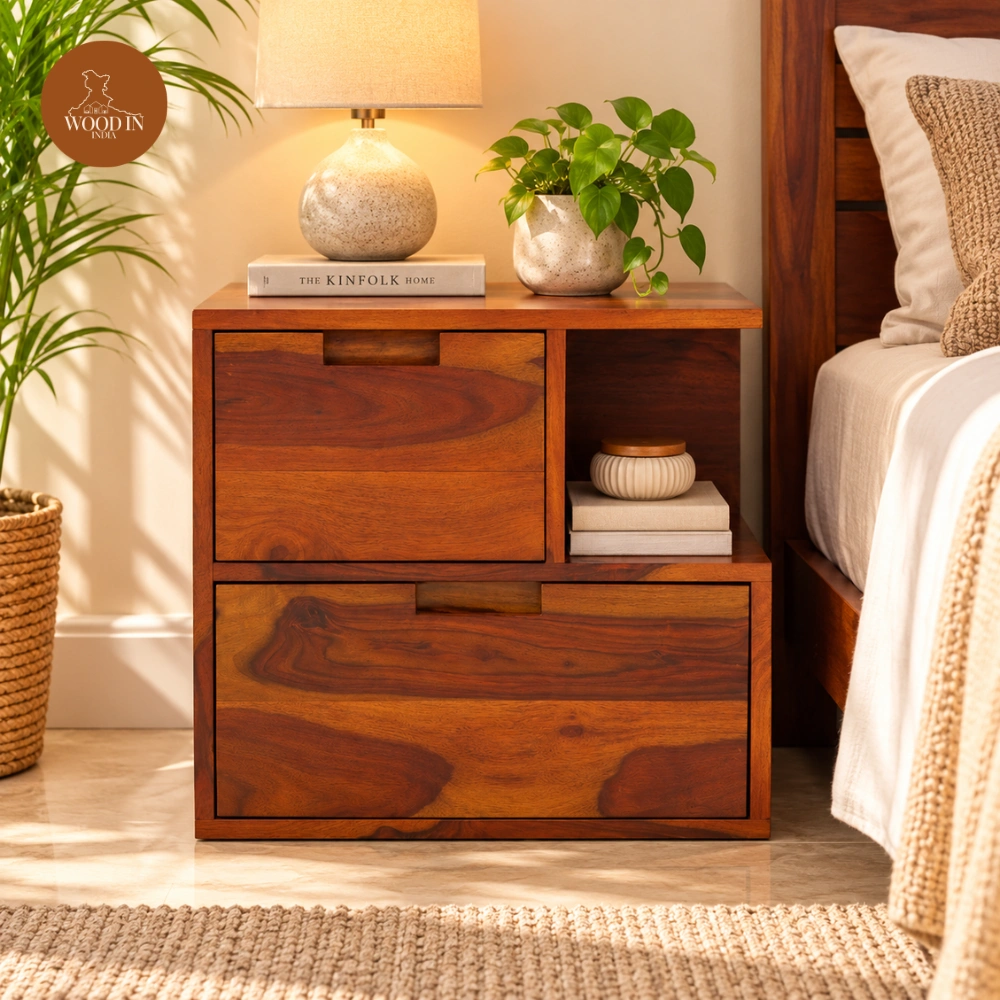 Fairo Bedside Table (Honey Finish) Fairo Bedside Table (Honey Finish)