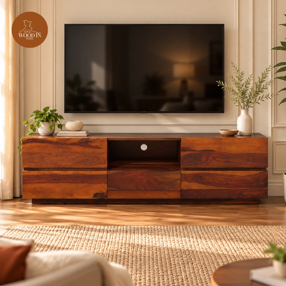 Flora Tv Unit (Honey Finish) Flora Tv Unit (Honey Finish)