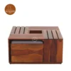 2 Jholy Coffee Table With 4 Stool (Honey Finish)