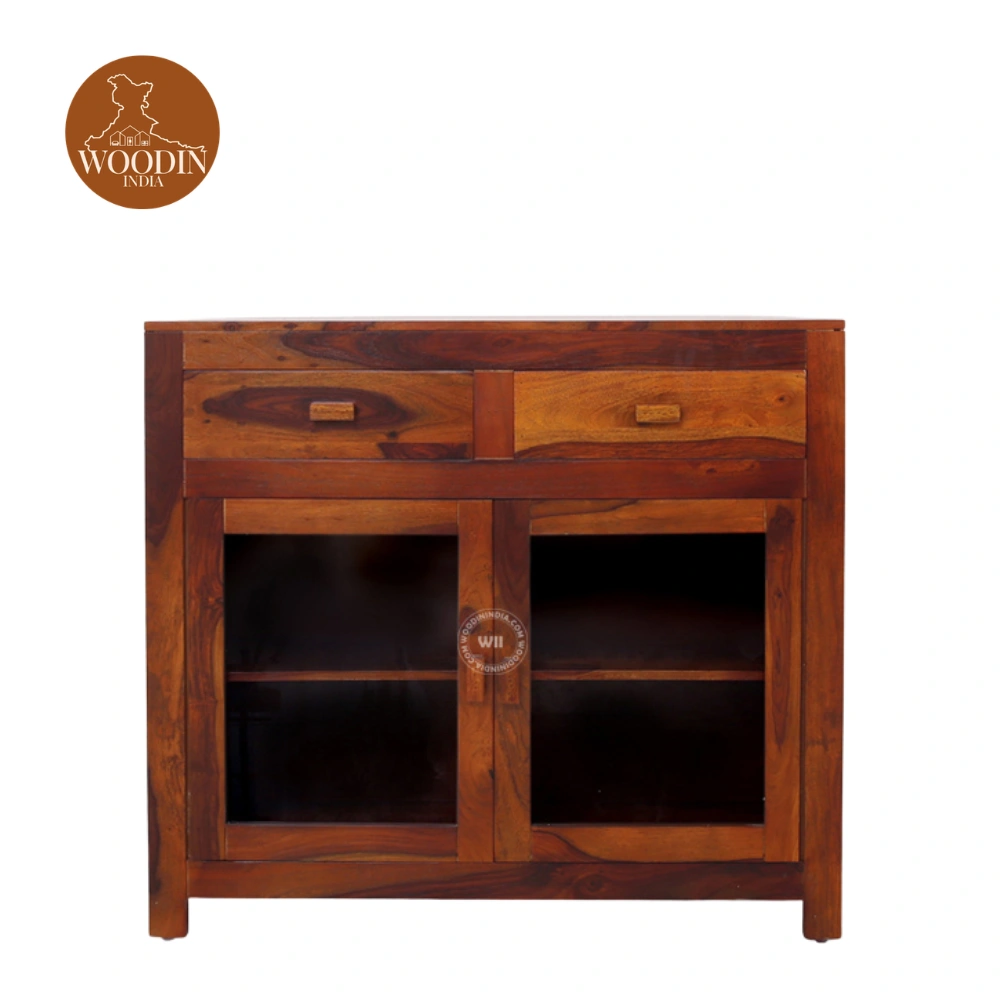 Lina Kitchen Cabinet (Honey Finish) Alternate View